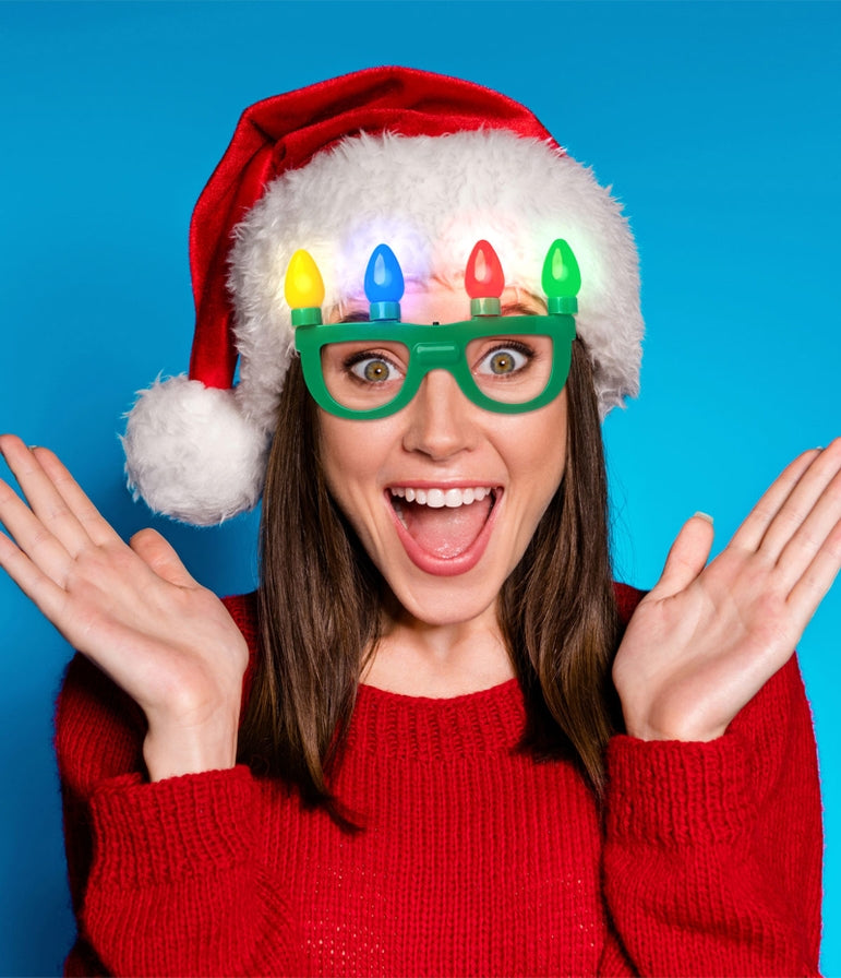 Light Up Holiday Glasses – Whimsical Willow Boutique & Spa