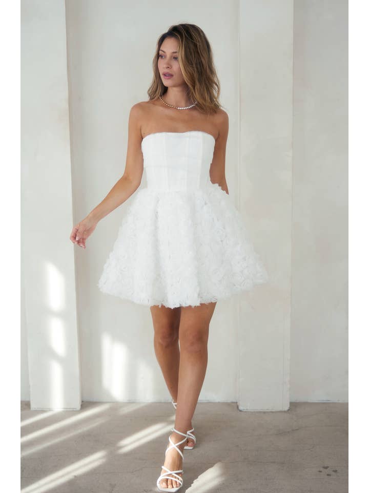 Organza Rosette Mini Dress Whimsical Willow Boutique & Spa Organza Rosette Mini Dress Whimsical Willow Boutique & Spa