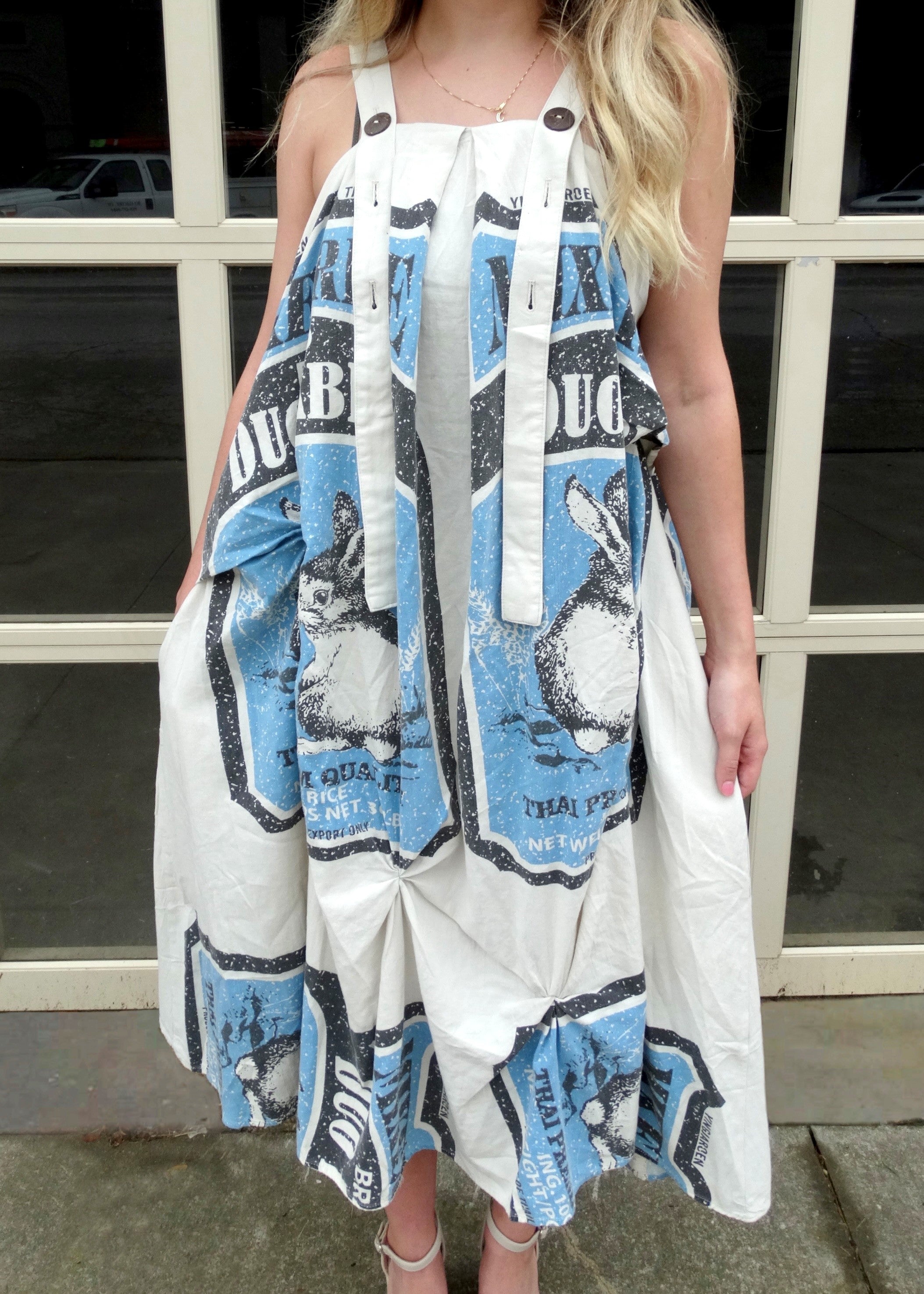 flour sack dress Vintage Look- 1930's Depression Era Made from soft Women wore dresses made of