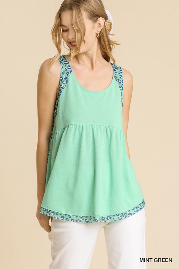 mint green sleeveless top
