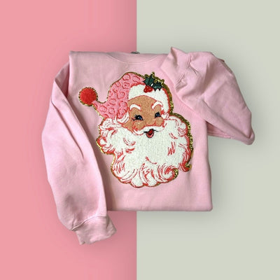 Chenille Santa Sweatshirt