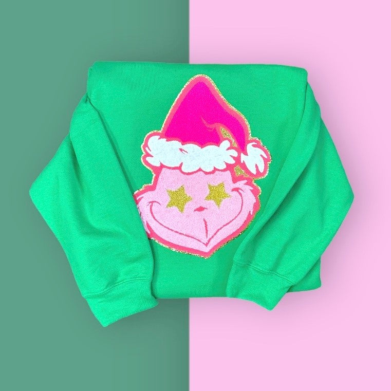 Pink Grinch Sweatshirt