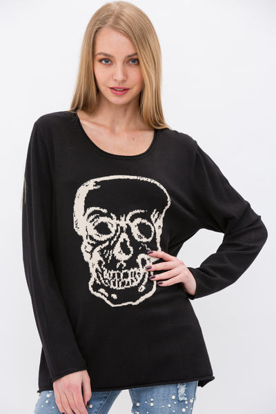 Knitted Skull Sweater
