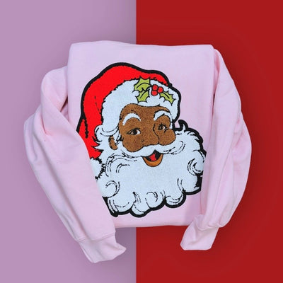Chenille Santa Sweatshirt