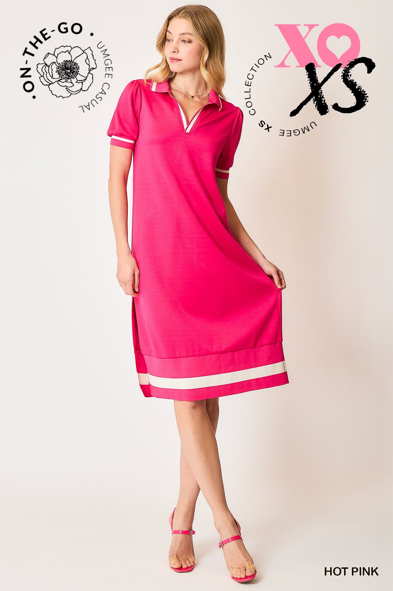 Polo Colorblock Midi Dress