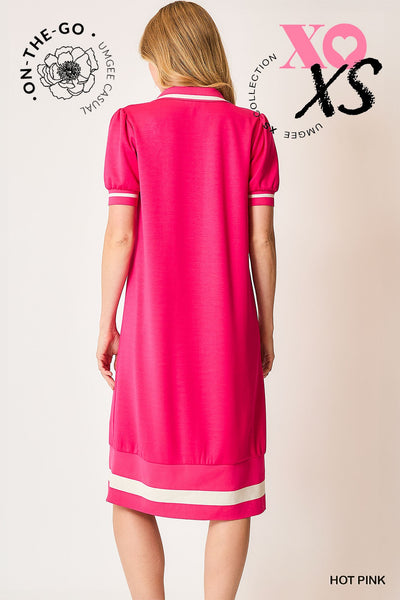 Polo Colorblock Midi Dress