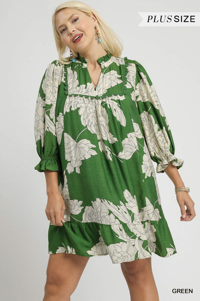 Floral Tiered Babydoll Dress