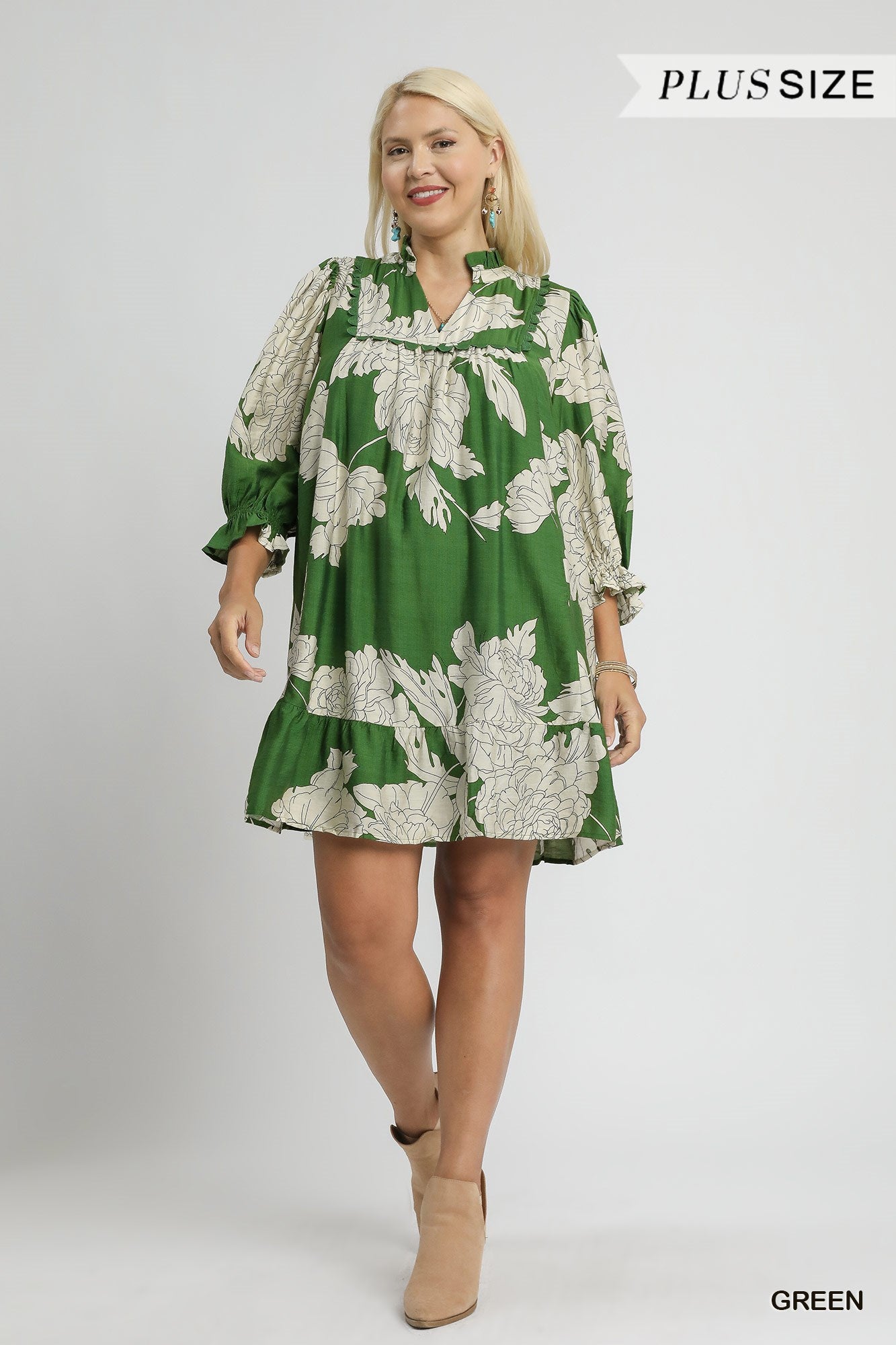 Floral Tiered Babydoll Dress