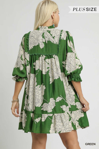 Floral Tiered Babydoll Dress