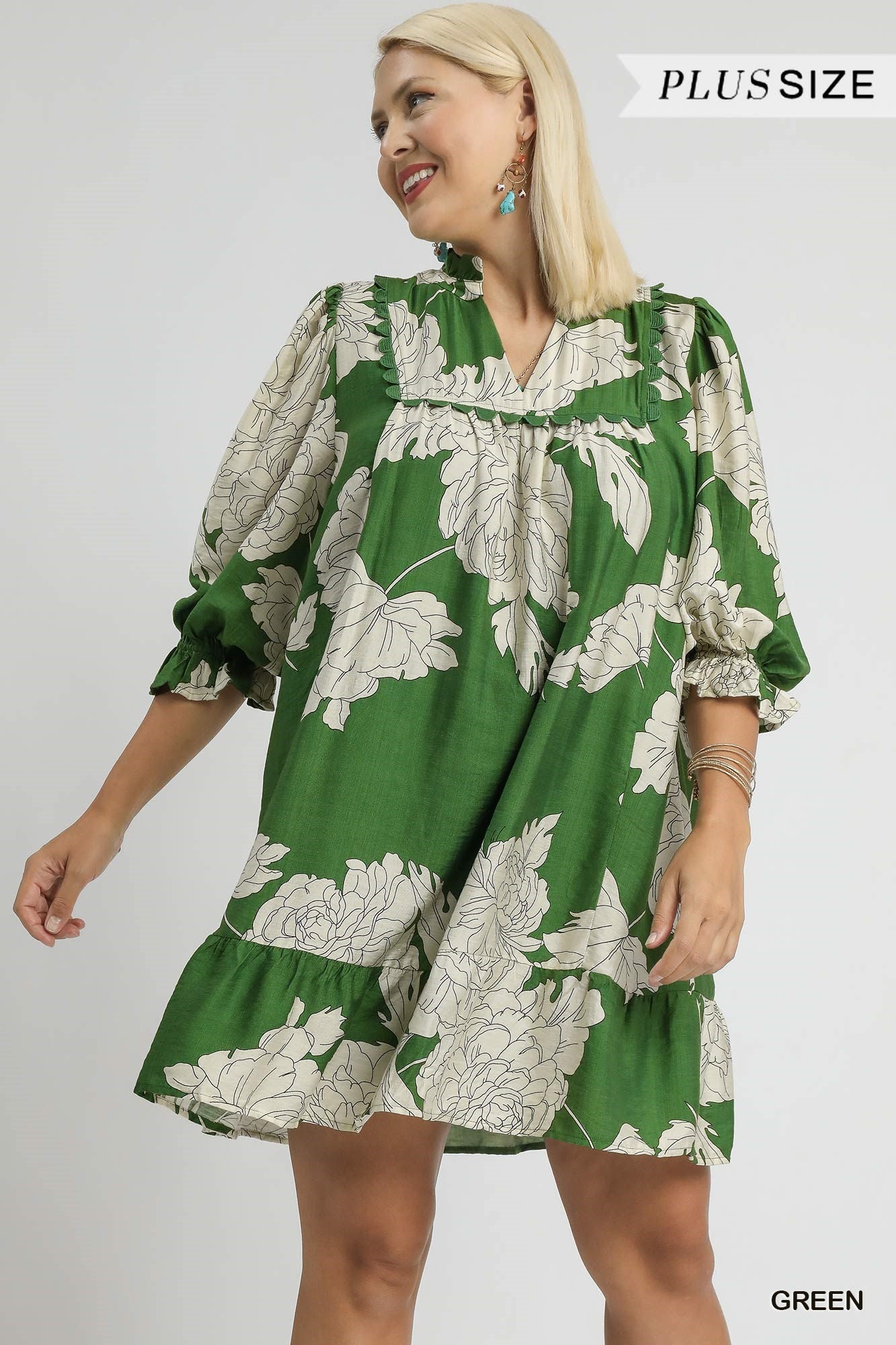 Floral Tiered Babydoll Dress