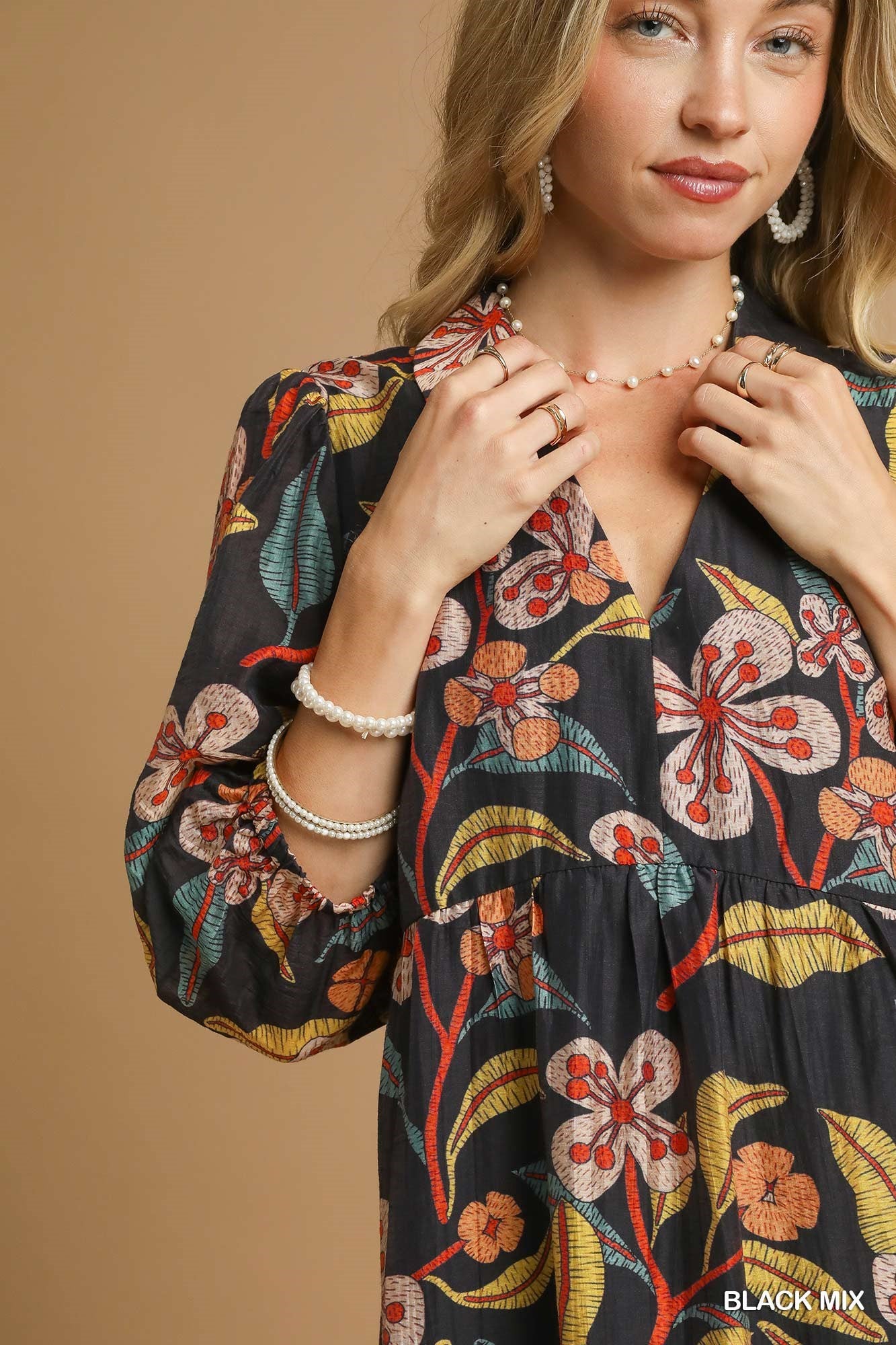 Floral Ruffle Mini Dress