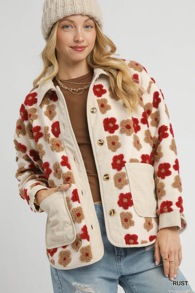 Floral Print 3D Jacket