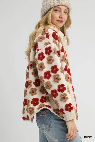 Floral Print 3D Jacket