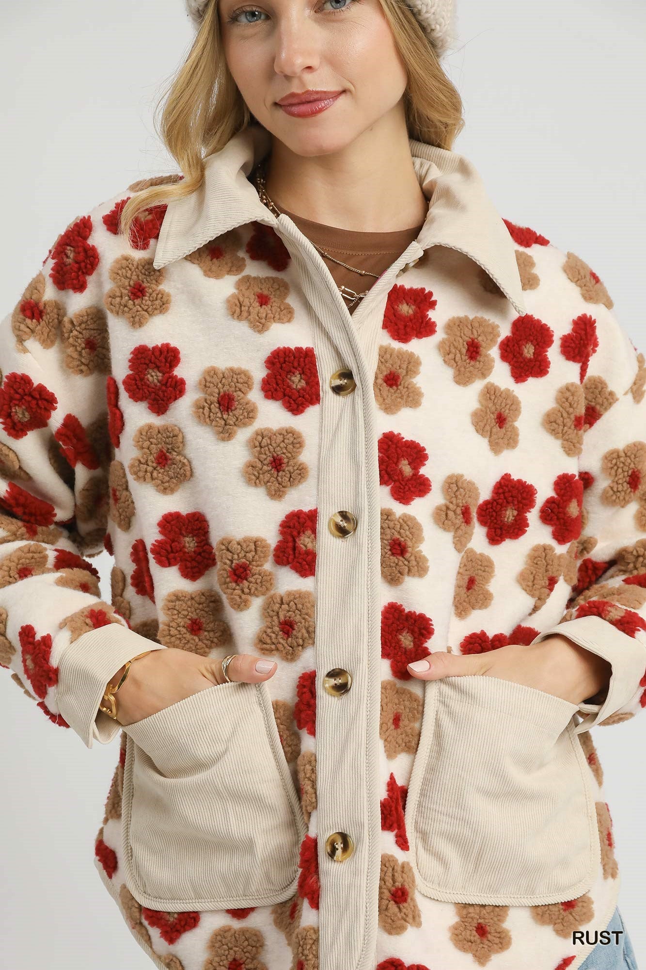 Floral Print 3D Jacket