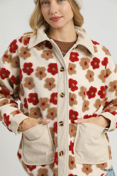 Floral Print 3D Jacket