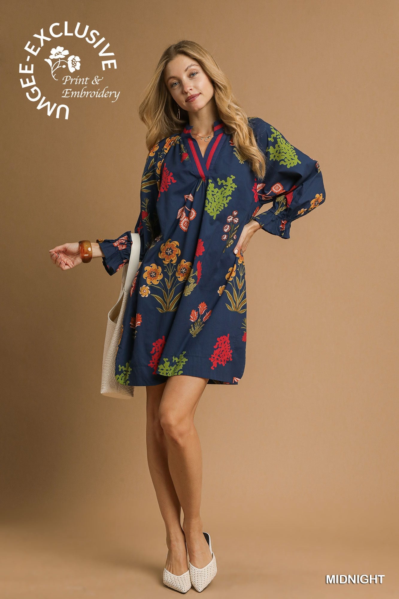 Floral Print Shift Dress
