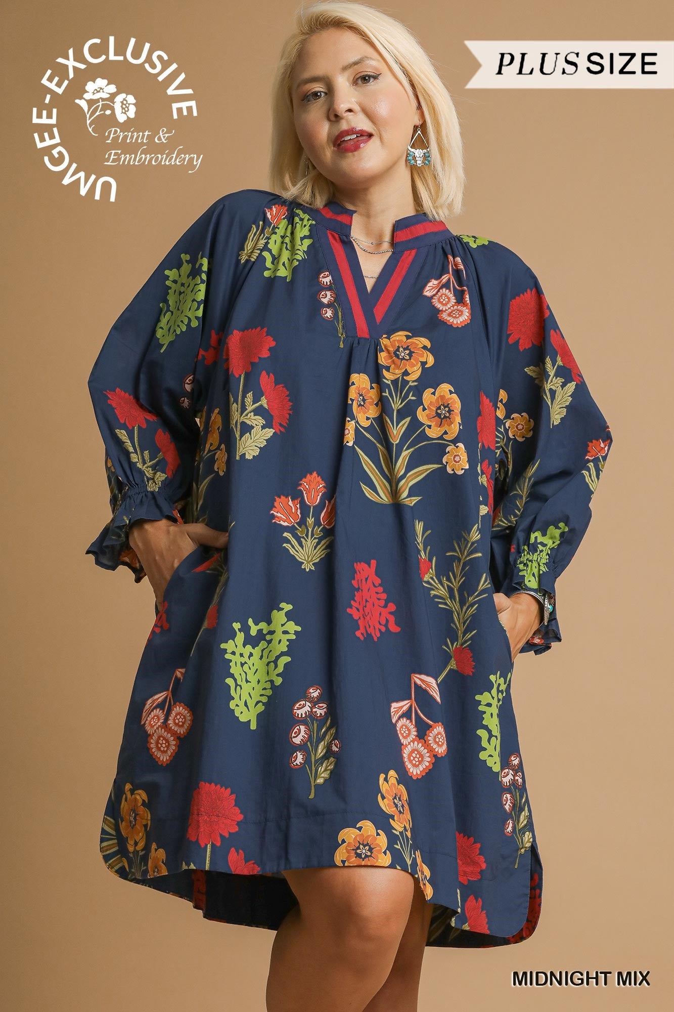 Floral Print Shift Dress