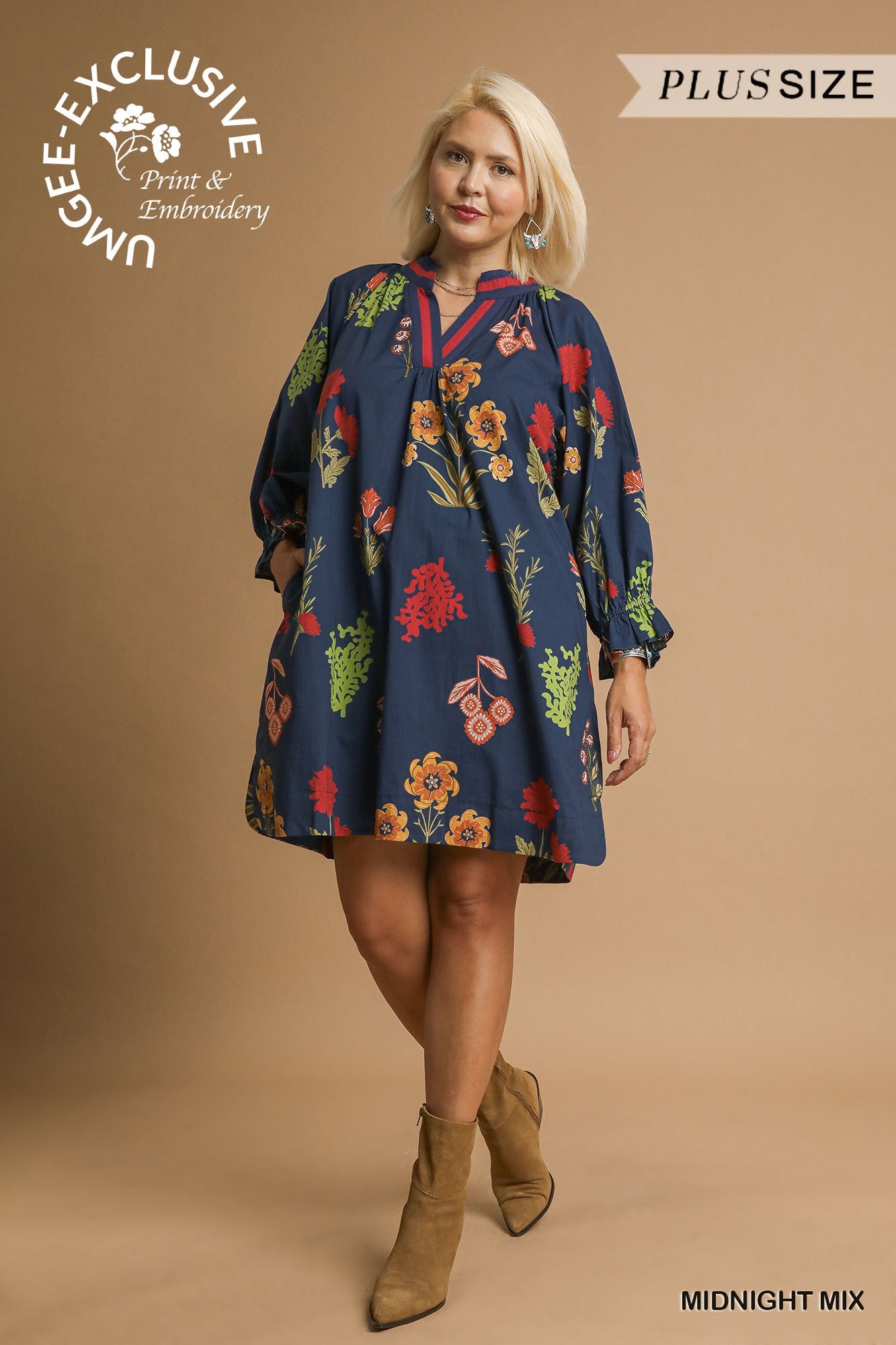 Floral Print Shift Dress