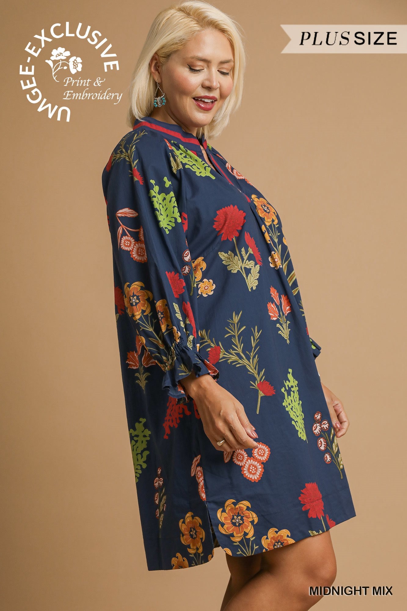 Floral Print Shift Dress