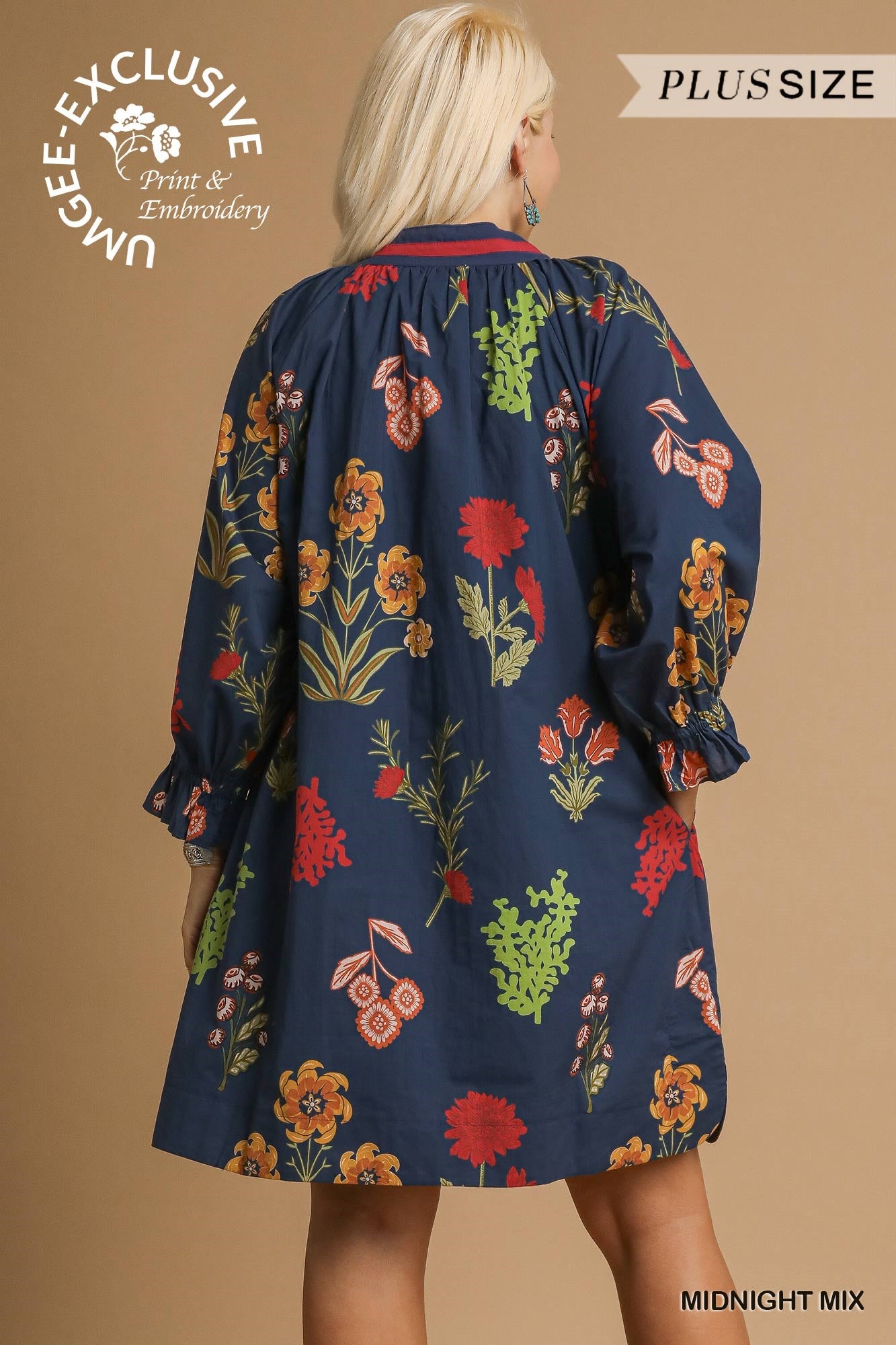 Floral Print Shift Dress