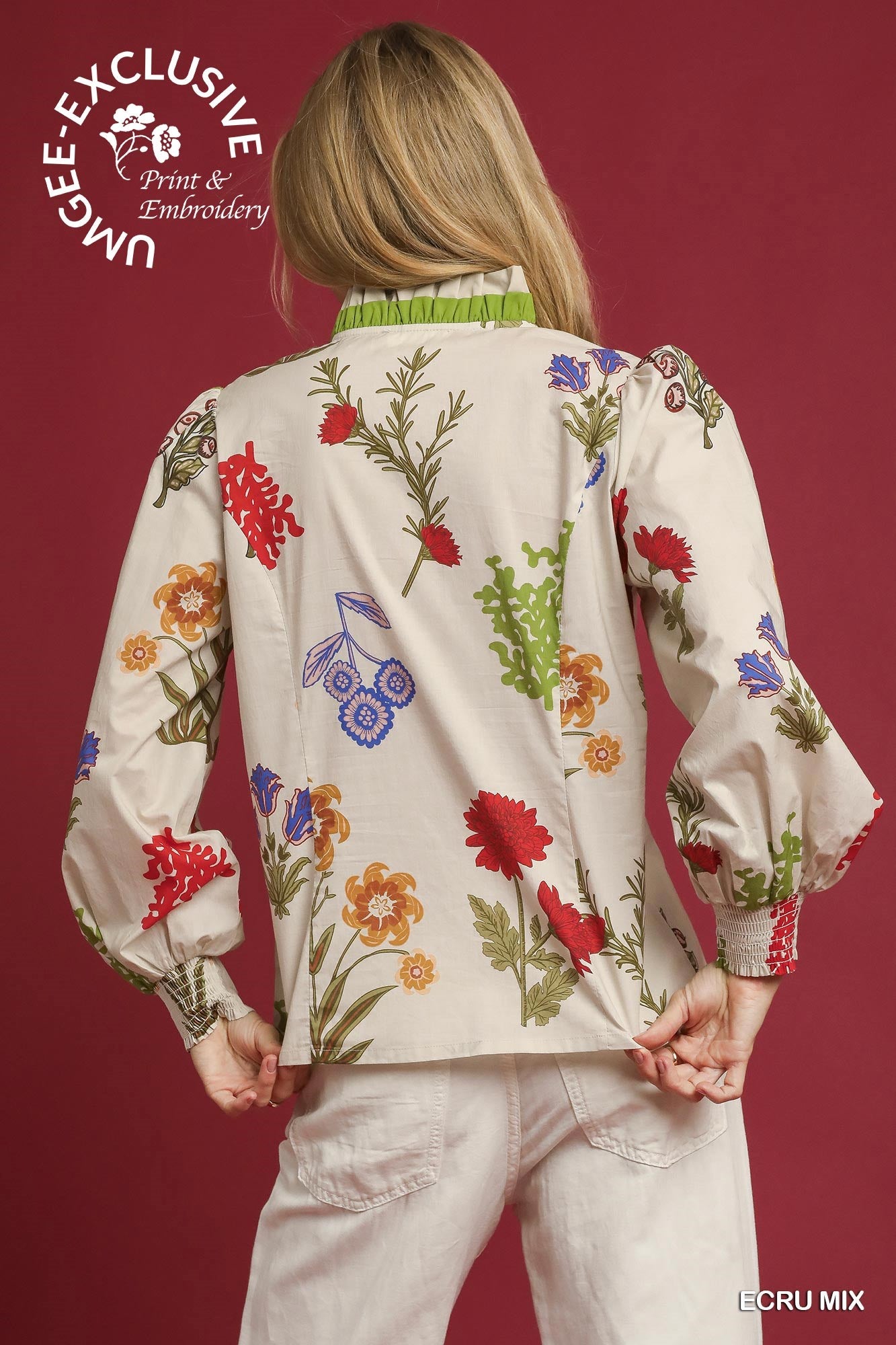 Floral Button Down Blouse