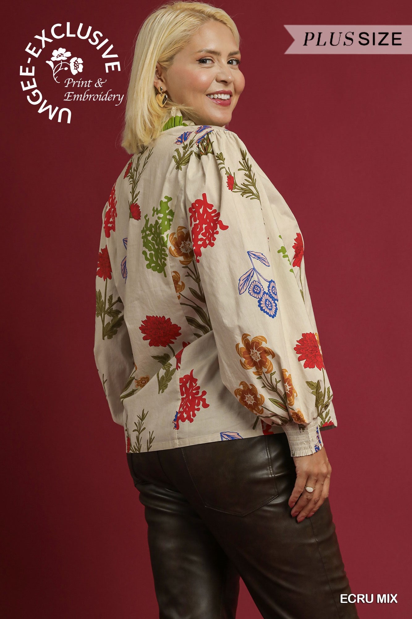 Floral Button Down Blouse