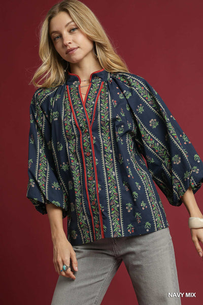 Floral Boho Blouse