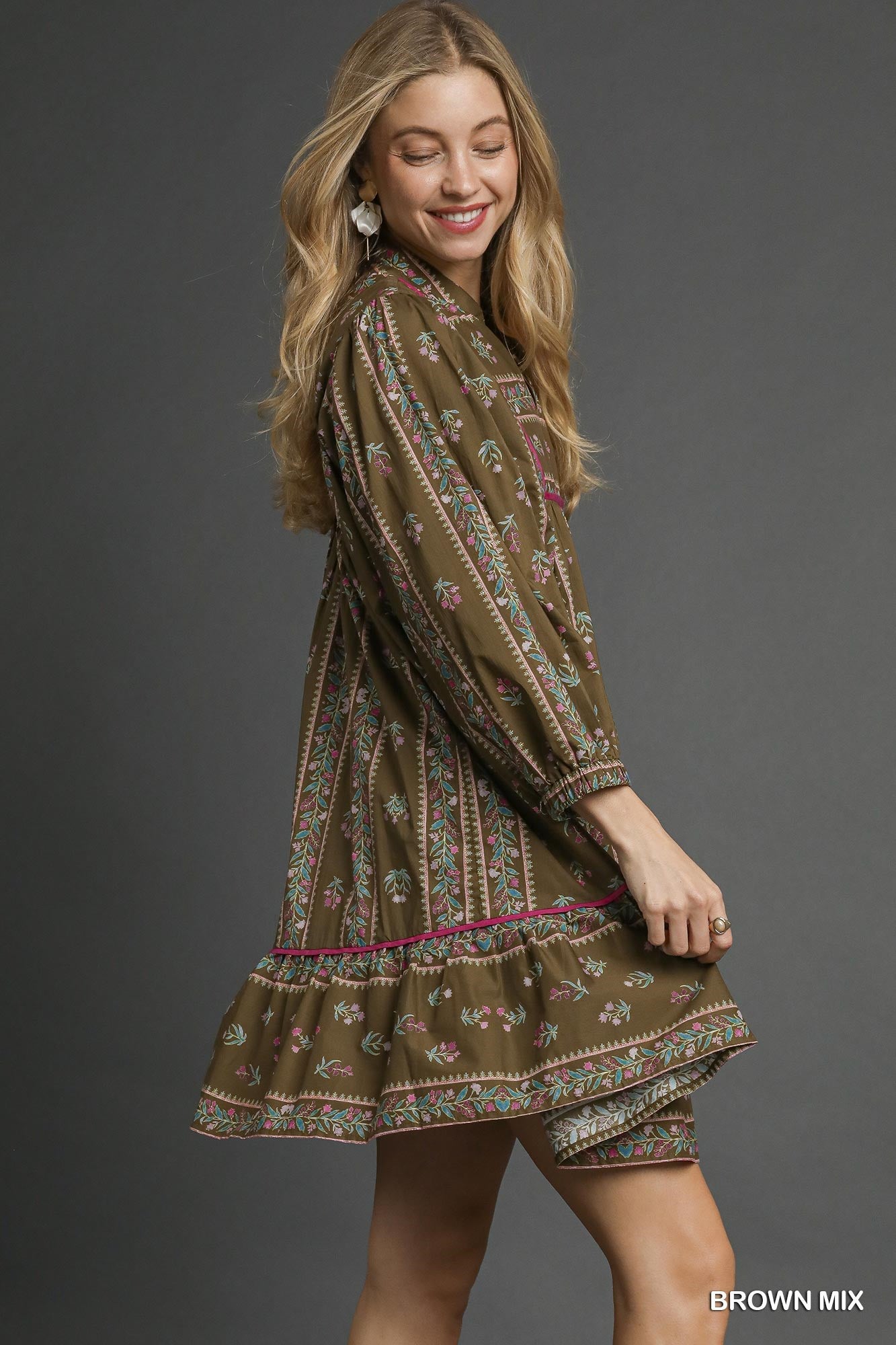 Boho Babydoll Mini Dress