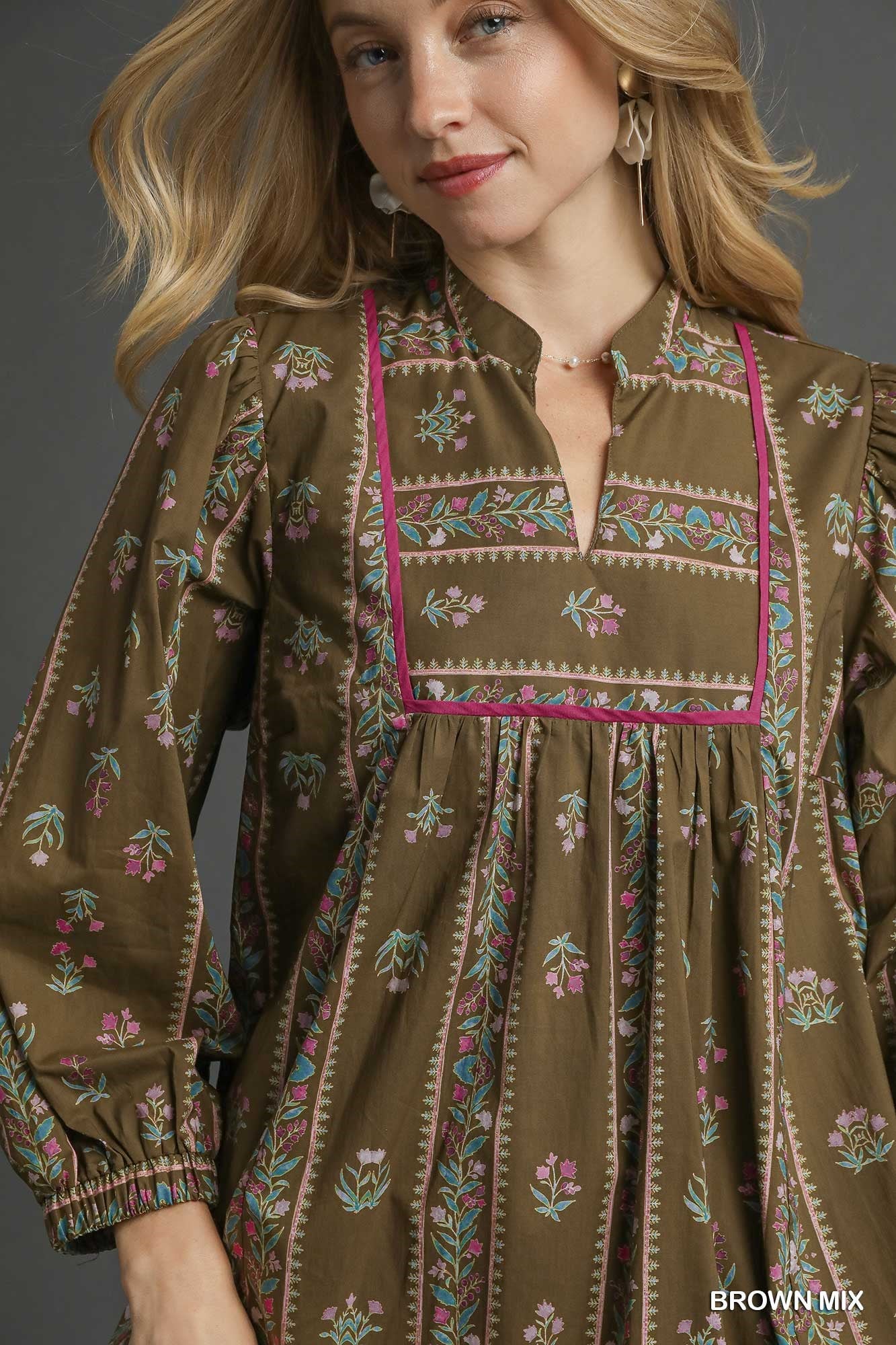 Boho Babydoll Mini Dress