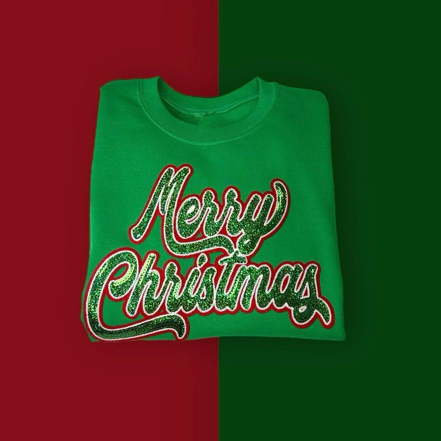 Merry Christmas Sequin Sweatshirt