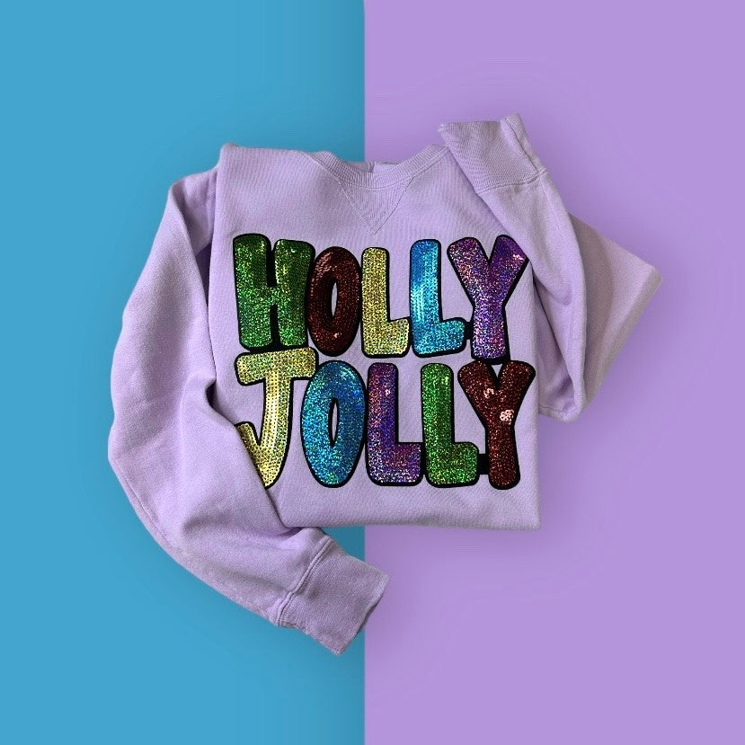 Holly Jolly Sequin Sweatshirt
