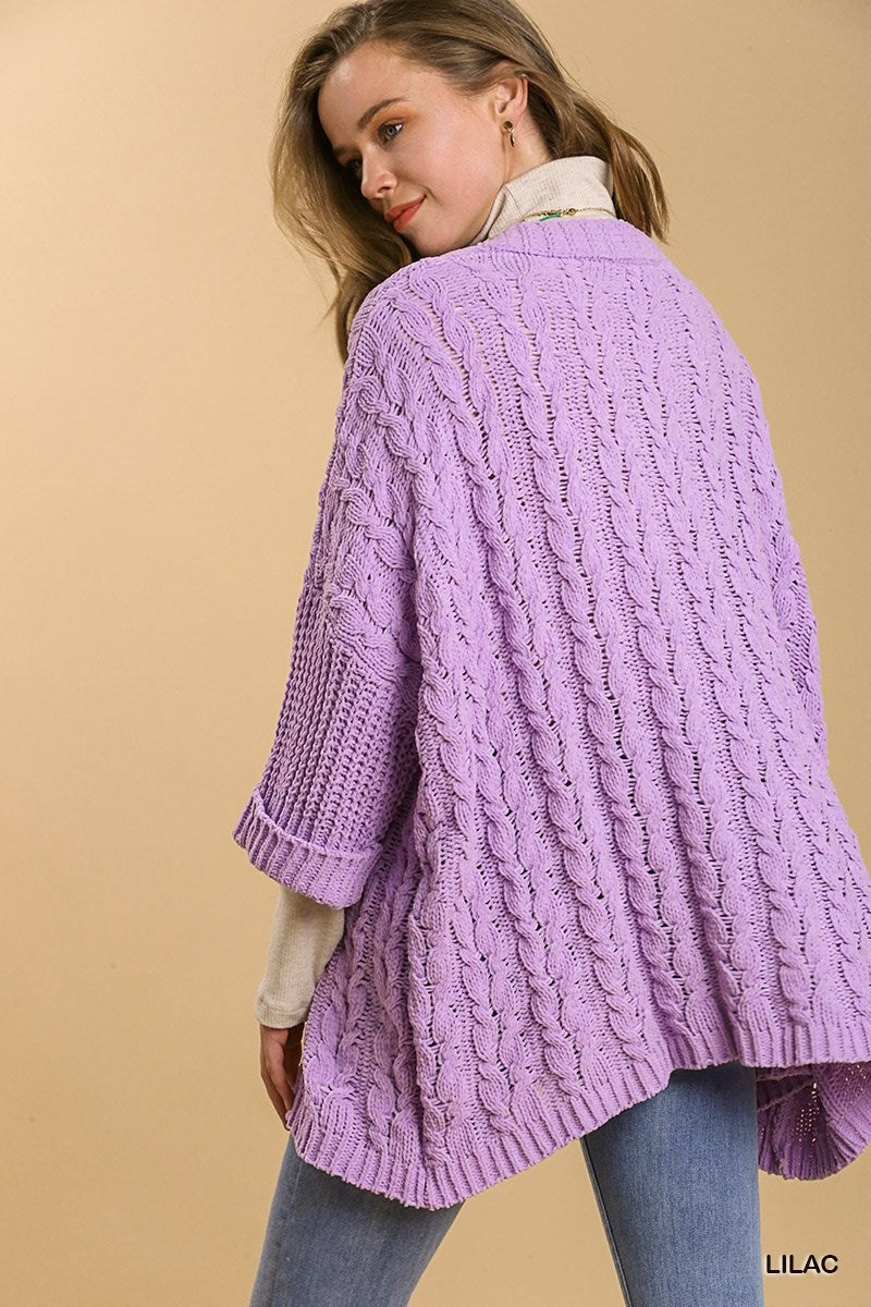 Cable Knit Cardigan Whimsical Willow Boutique Spa