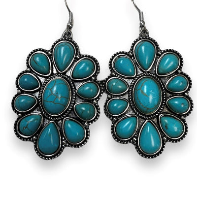 Turquoise Concho Earring