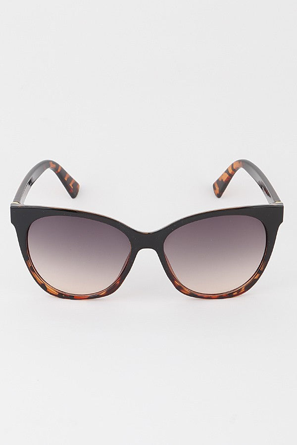 Minimal Round Cat Eye Sunglasses