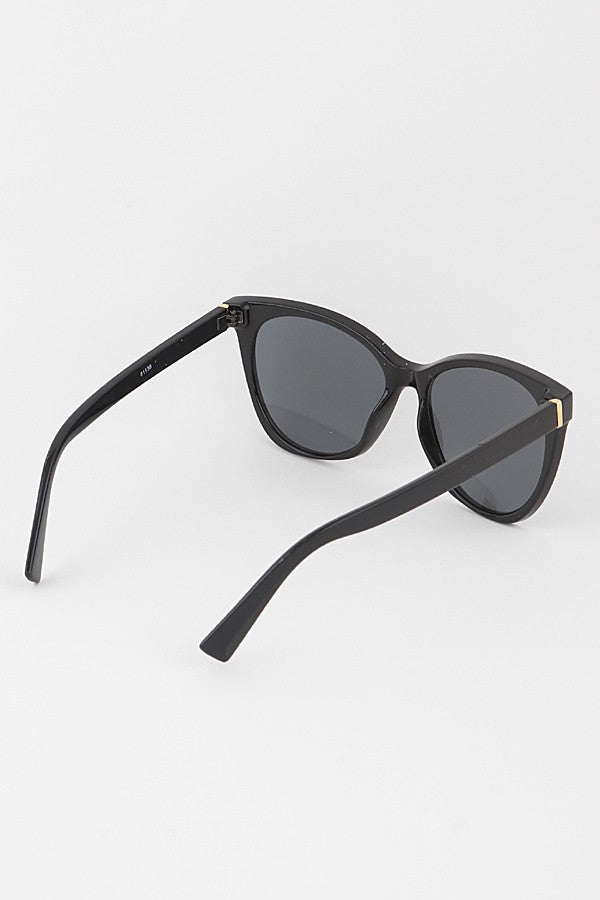 Minimal Round Cat Eye Sunglasses