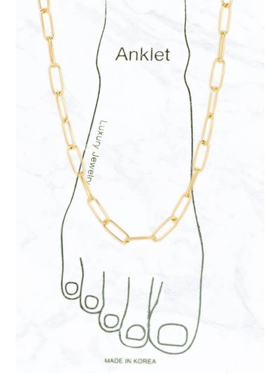 Paperclip Chain Anklet