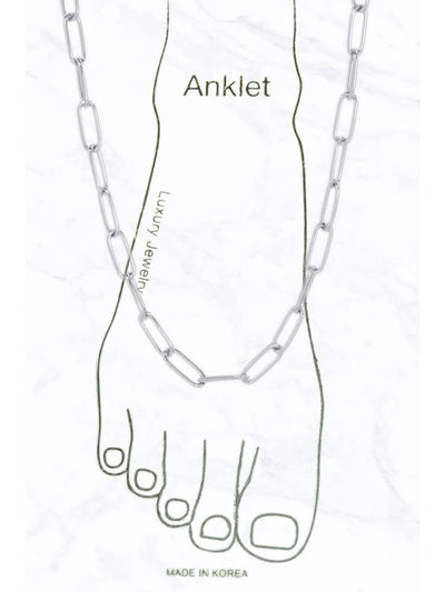 Paperclip Chain Anklet