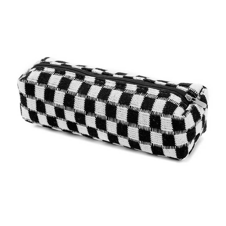 Checkered Pencil Bag