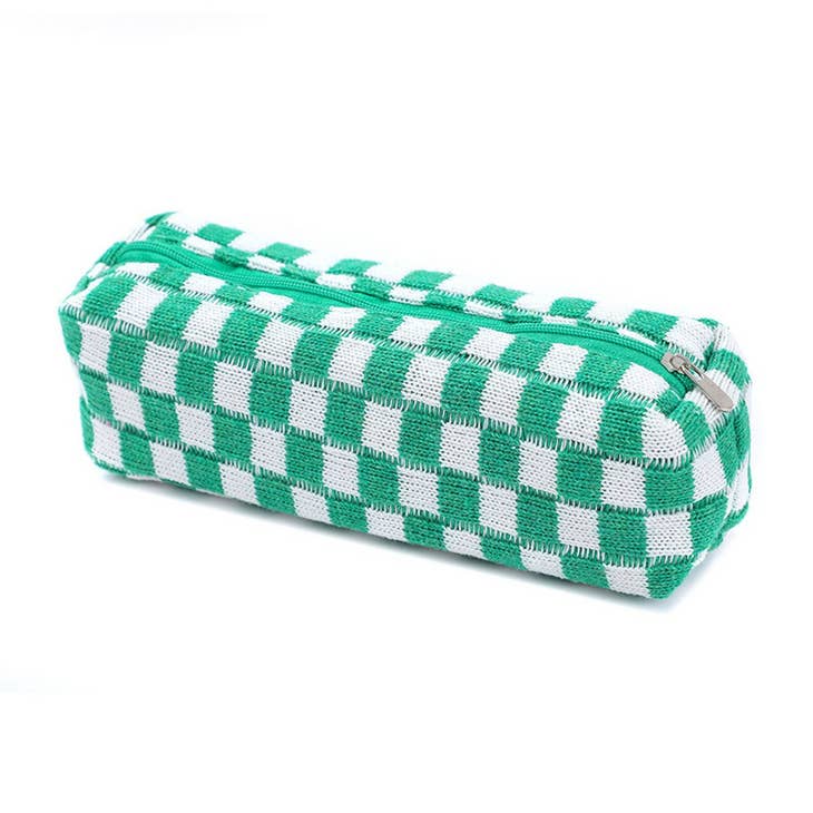 Checkered Pencil Bag