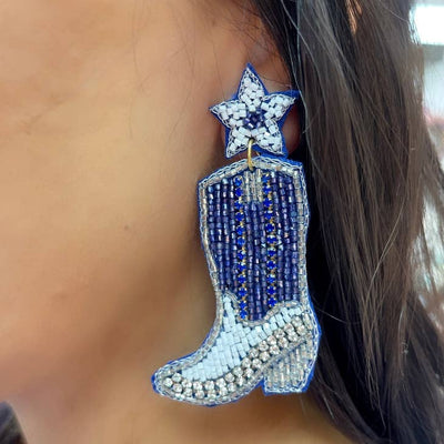 Beaded Boot Earring