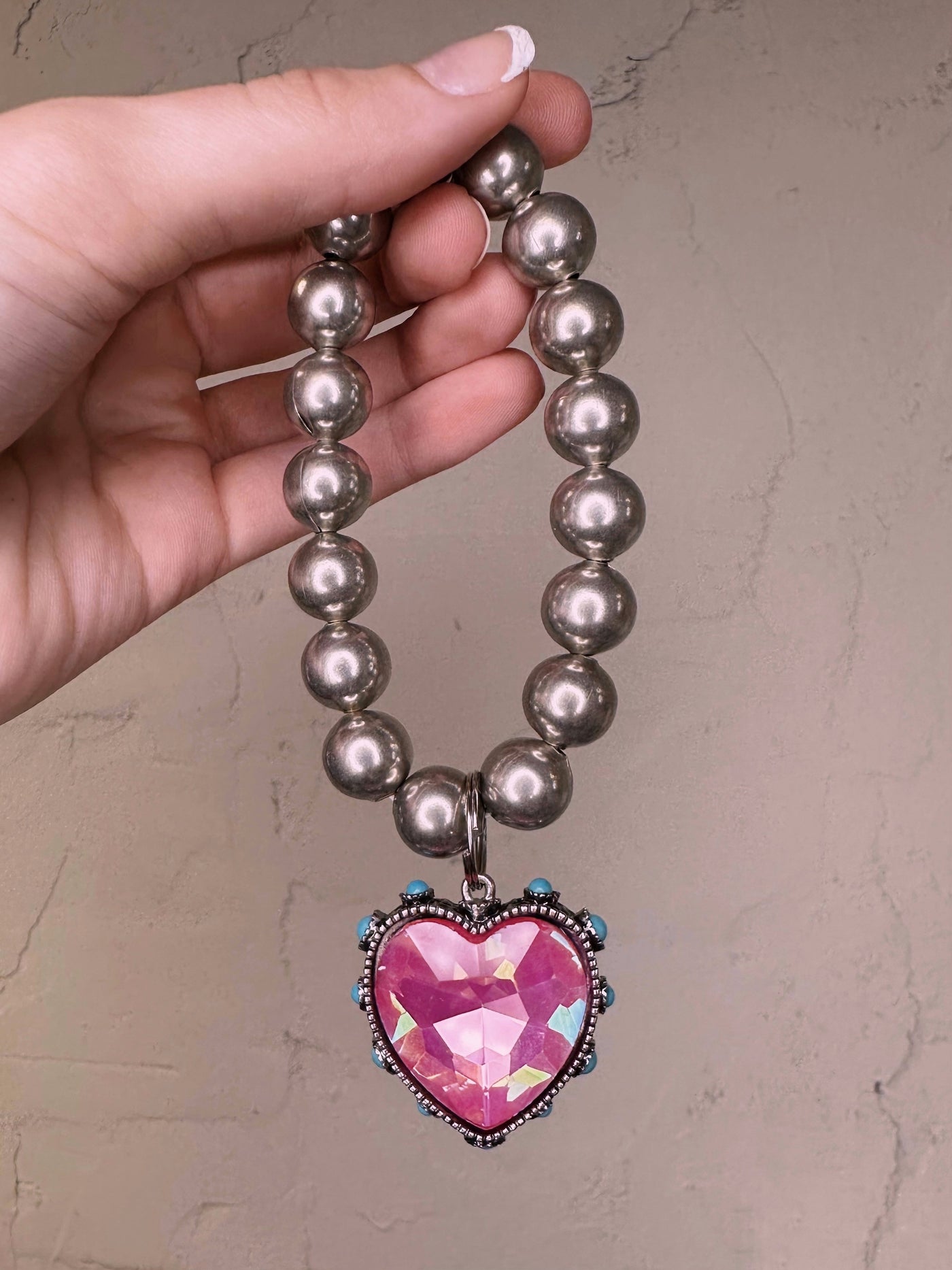 Gemstone Heart Bracelet