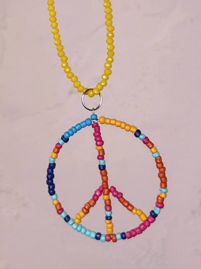 Peace Sign Car Charm