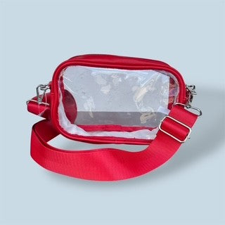 Canvas Strap Clear Bag