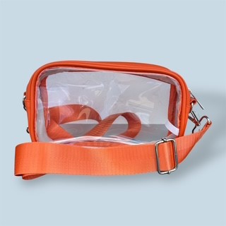 Canvas Strap Clear Bag