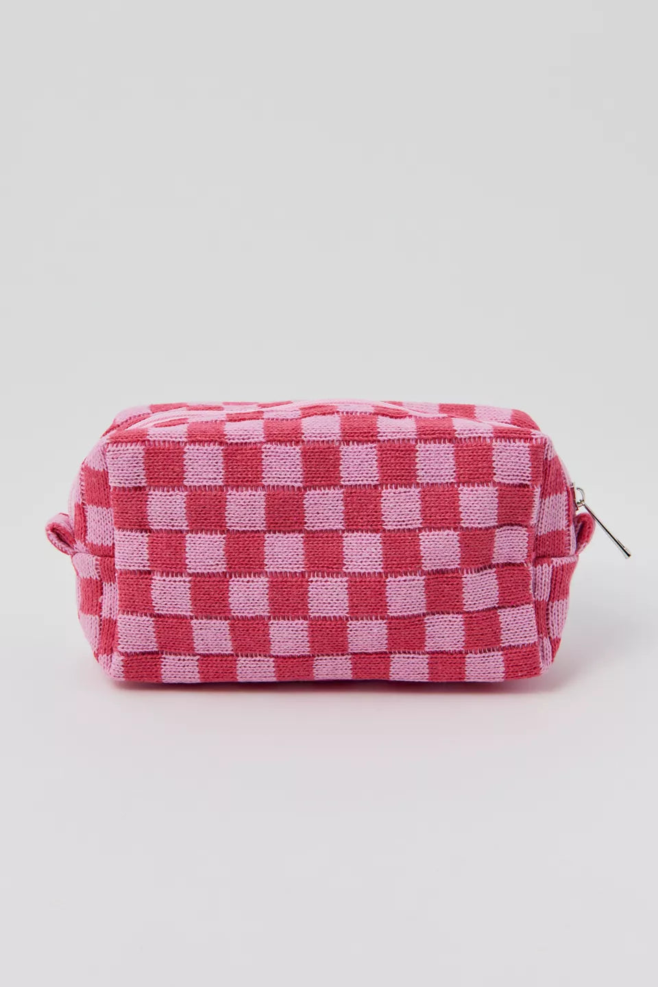 On The Run Checkered Cosmetic Pouch