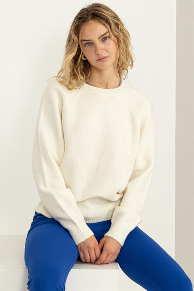 Stay Easy Raglan Sleeve Sweater