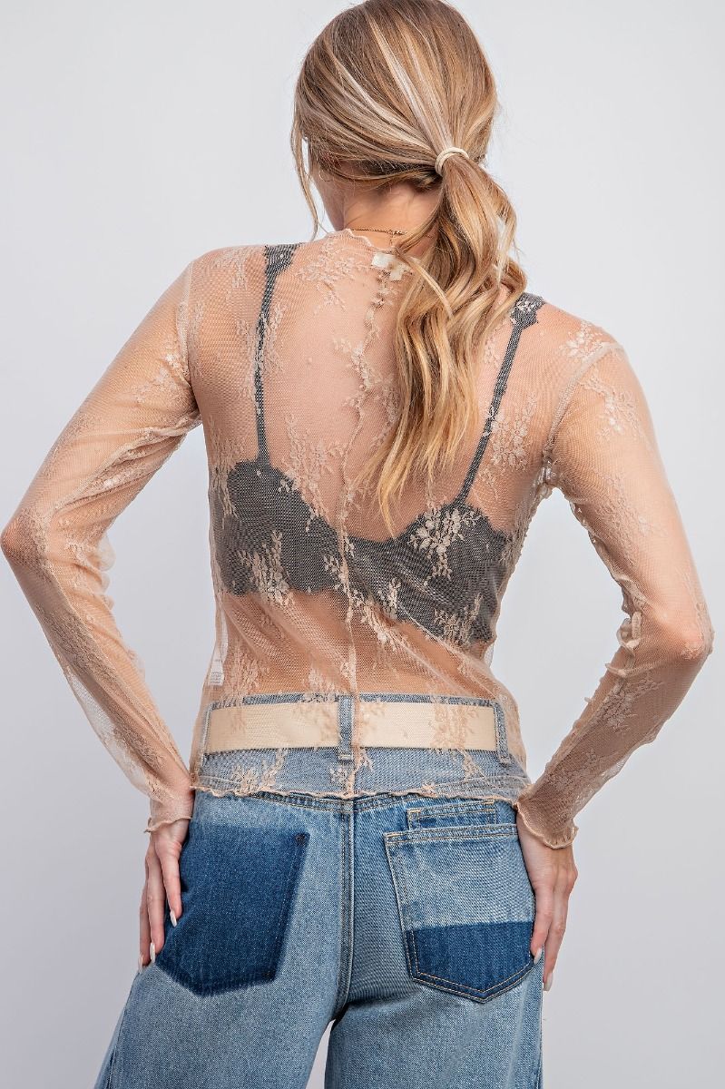 Sheer Lace Top