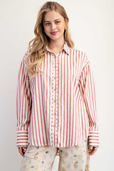 Striped Button Down Shirt