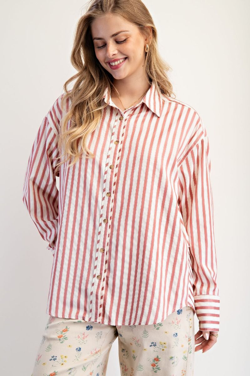 Striped Button Down Shirt