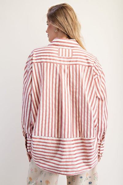 Striped Button Down Shirt